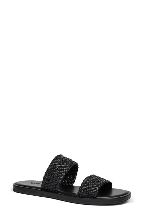 Dakota Basket Weave Slide Sandal (Women)
