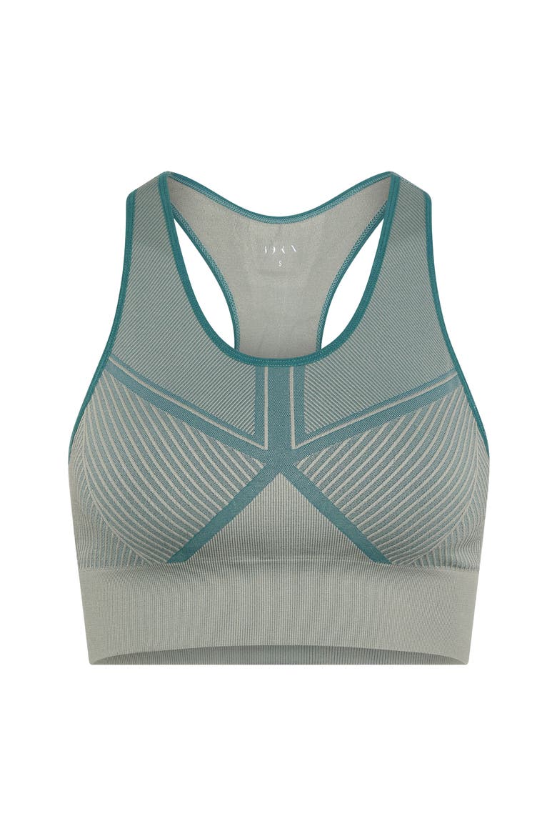 Buddha Medium Support Seamless Sport Top, Alternate, color, Deep Green/Grain