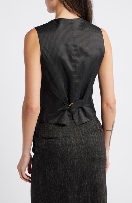 Sessun Sessùn Edimburg River Wool Blend Vest In Moonrock