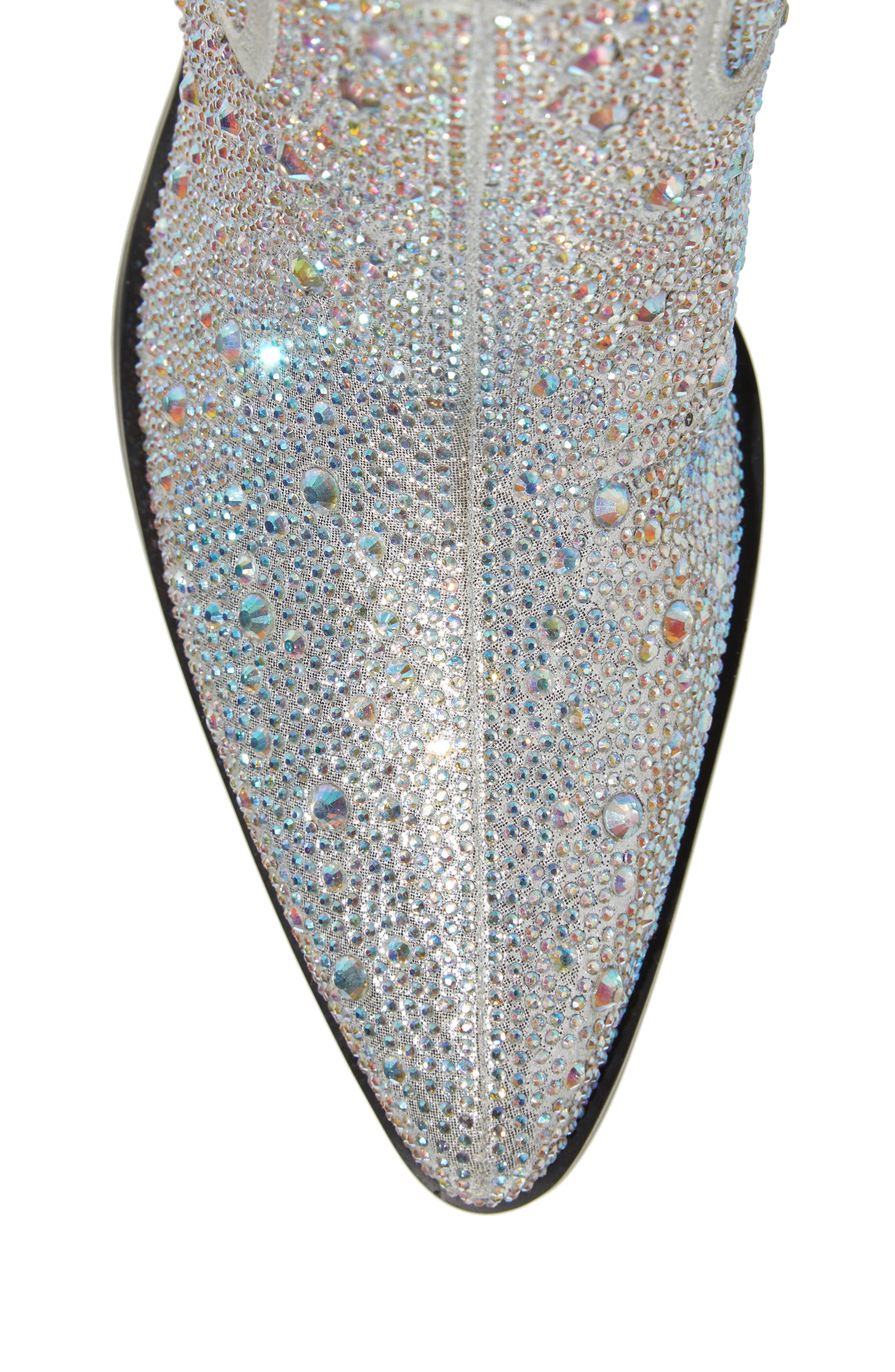 AZALEA WANG Boosts Crystal Western Boot, Alternate, color, 