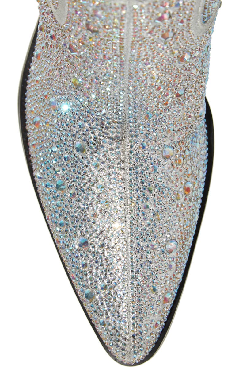 AZALEA WANG Boosts Crystal Western Boot, Alternate, color,