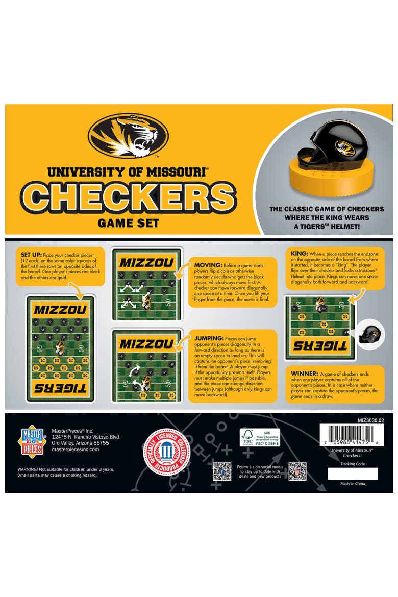 Missouri Tigers NCAA Checkers Board Game, Alternate, color, Multicolor