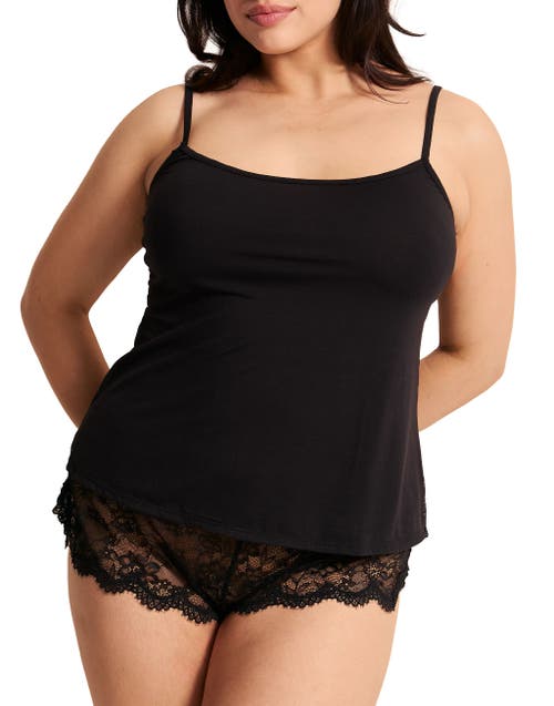Adore Me Reign Women's Plus-size Cami & Short Set Lingerie In Black
