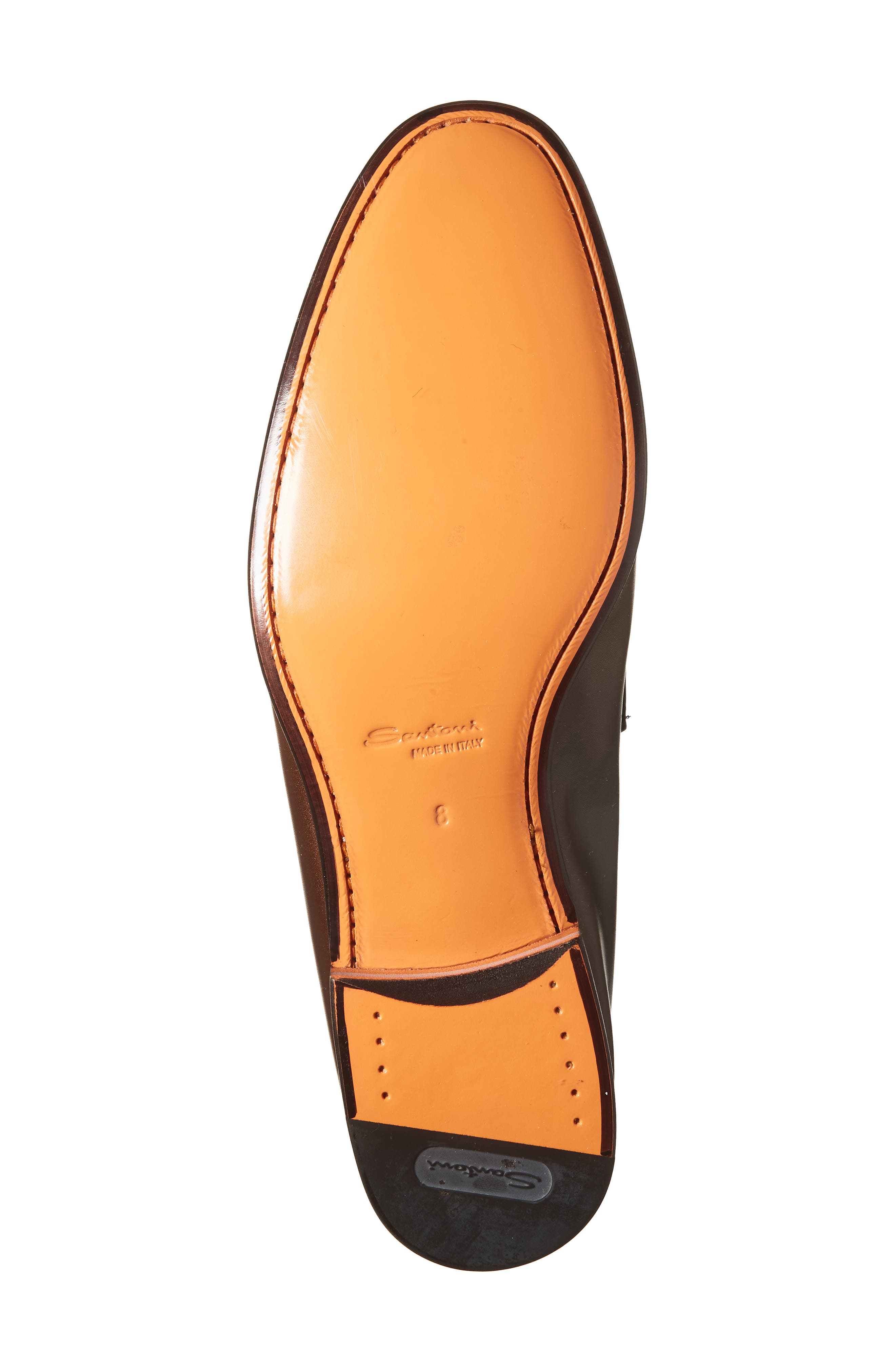 Santoni Saddle Bit Loafer, Alternate, color, Dark Brown