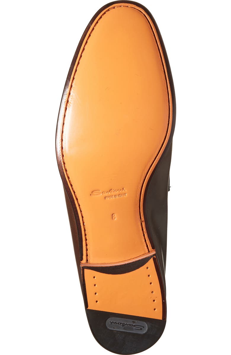 Santoni Saddle Bit Loafer, Alternate, color, Dark Brown