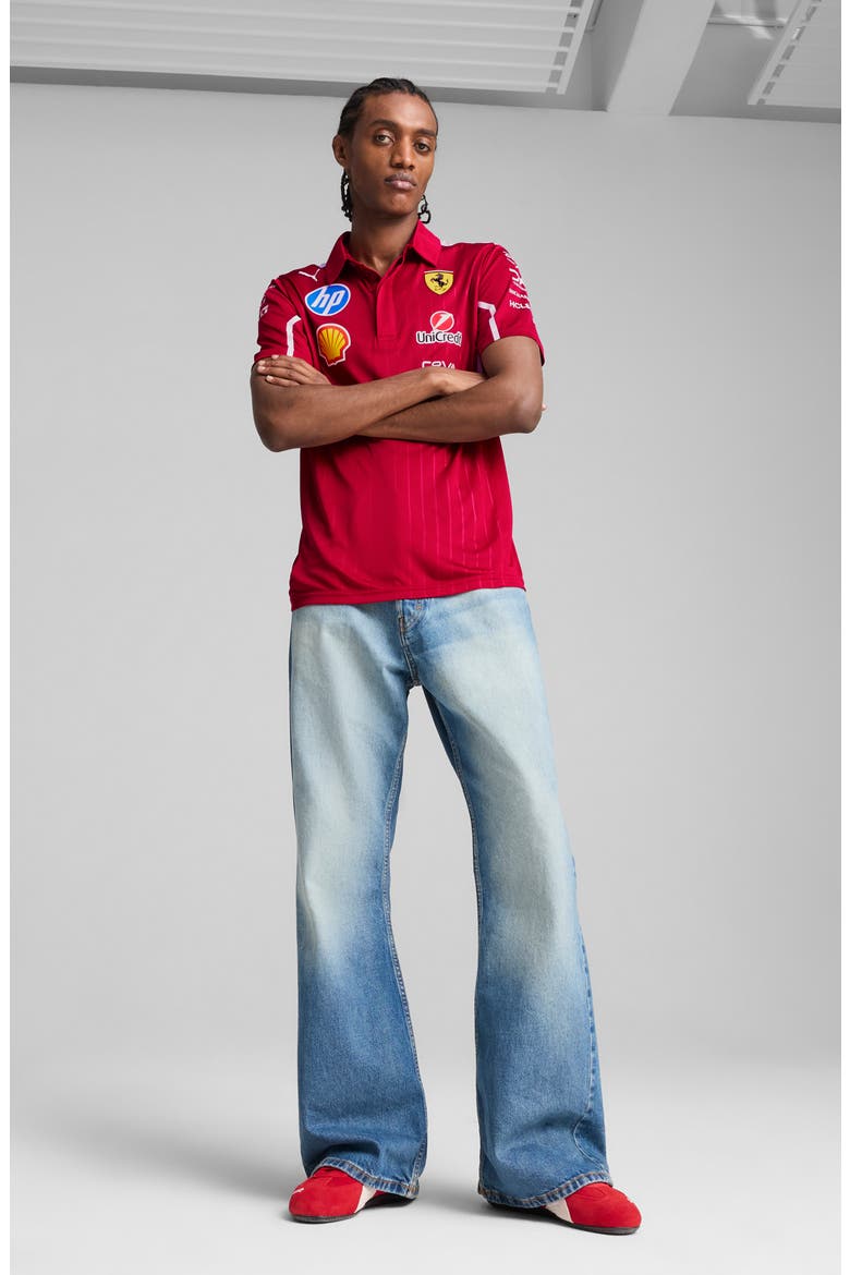 Scuderia Ferrari Team Pro Polo, Alternate, color, DARK CHERRY