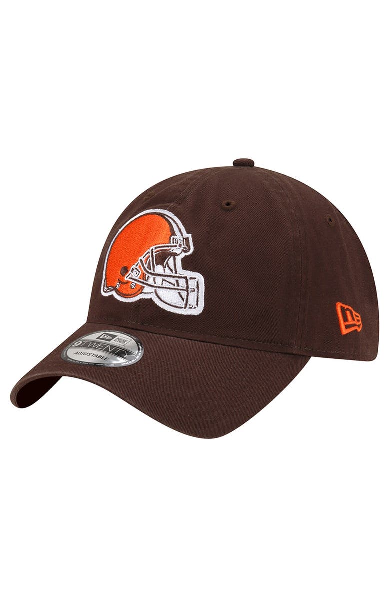New Era Men's New Era Brown Cleveland Browns Distinct 9TWENTY Adjustable Hat, Alternate, color, Brown