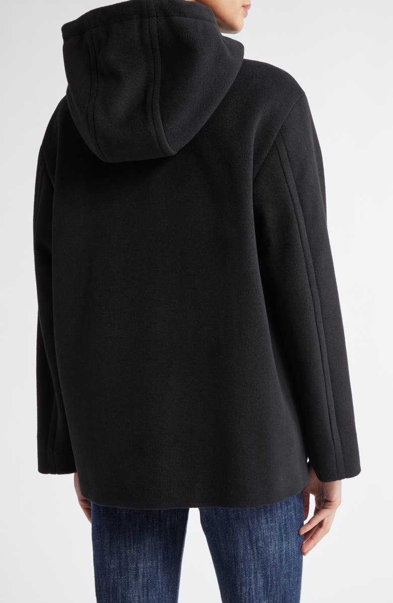 Akris punto Felted Wool Blend Hooded Jacket, Alternate, color, 