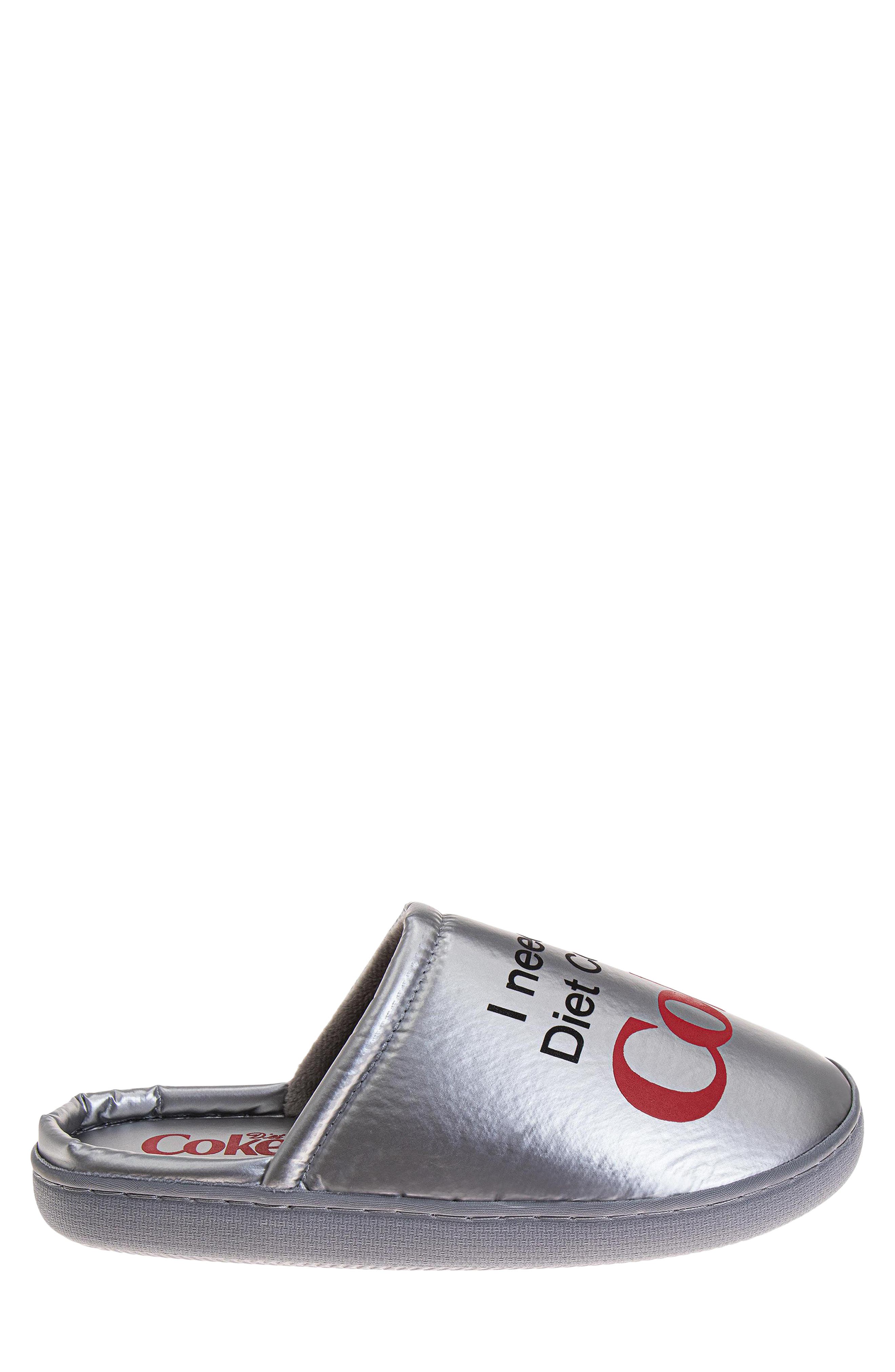 Diet Coke® Slipper, Alternate, color, GREY