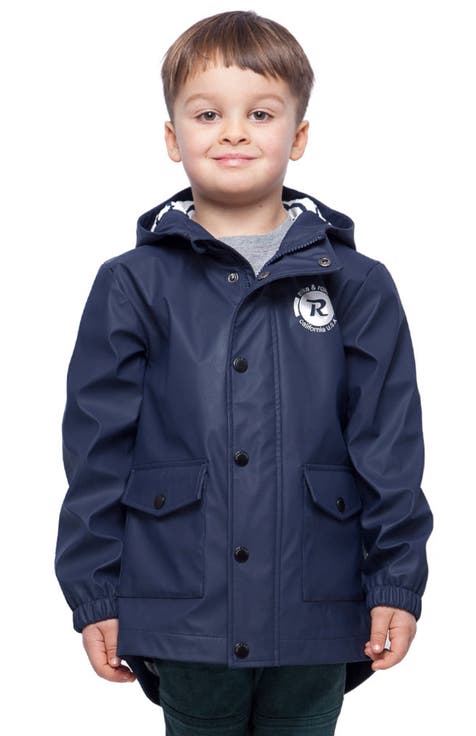 Kids' Waterproof Rain Coat Rubberized Jacket (Little Kid & Big Kid)