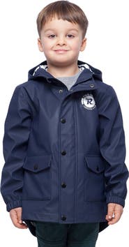 Rokka&Rolla Kids' Waterproof Rain Coat Rubberized Jacket