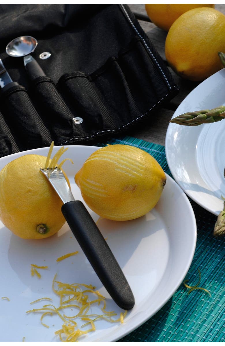 BergHOFF Black Essentials Garnishing Tool 8-Piece Set, Alternate, color, Black