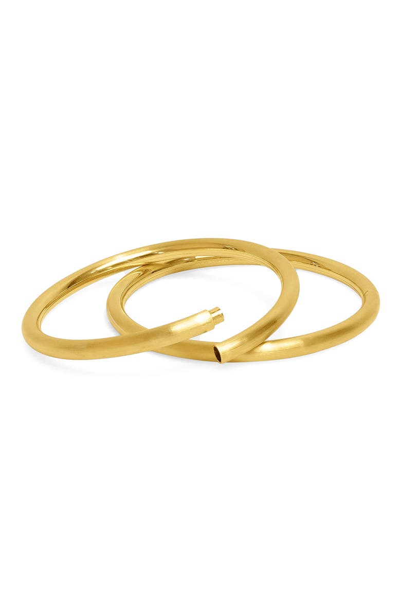Twist Midi Dune Bangle Set, Main, color, GOLD