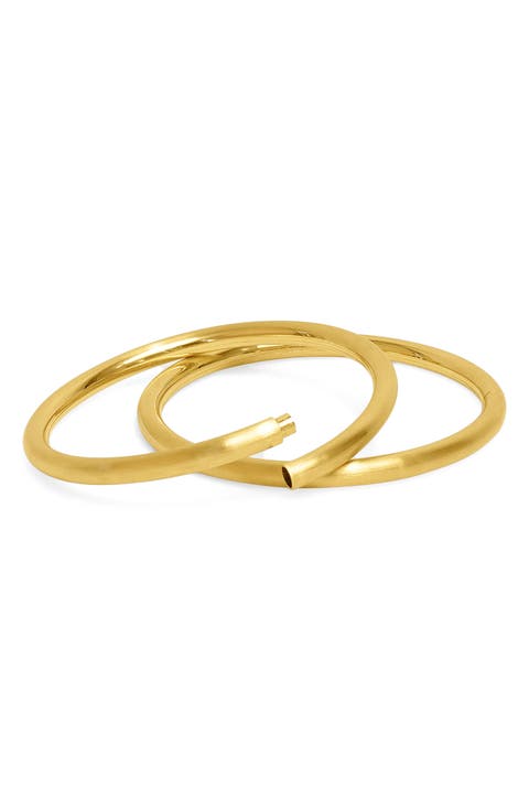 Twist Midi Dune Bangle Set