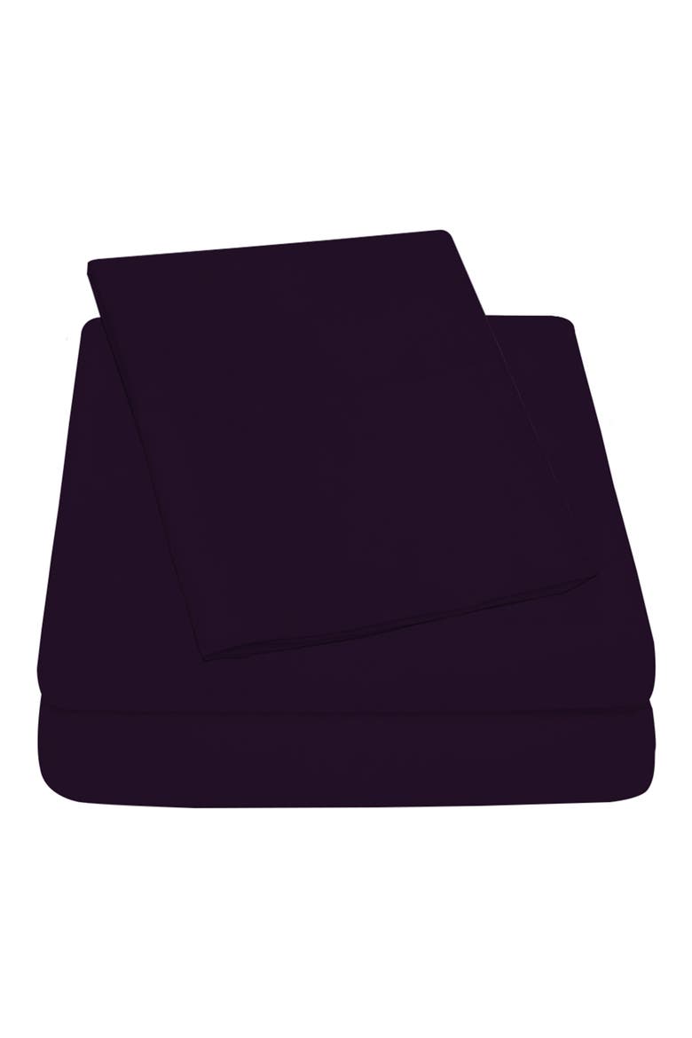 Deep Pocket Premium Bed Sheet Set, Main, color, EGG PLANT