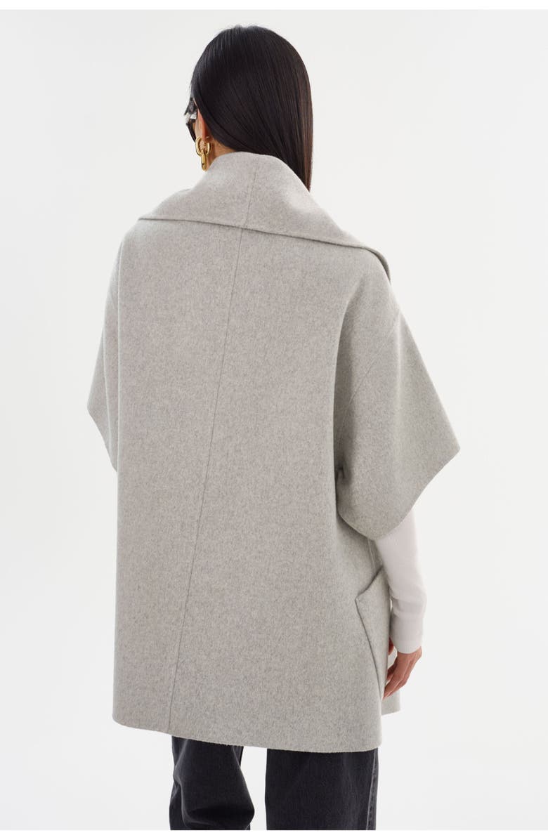 LAMARQUE Penelope | Double Face Wool Coat, Alternate, color, Light Grey