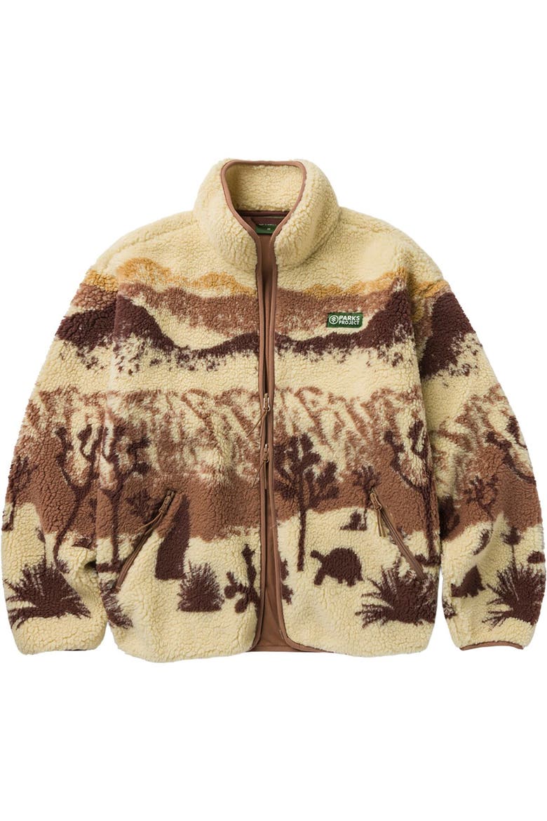 Joshua Tree Full-zip High Pile Fleece Jacket, Main, color, Sand