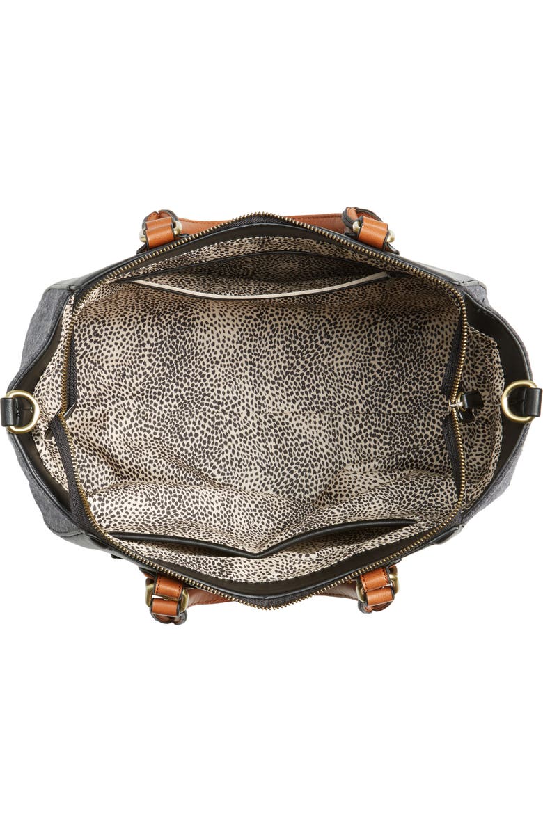 Sole Society 'Jensen' Mixed Media Tote, Alternate, color,