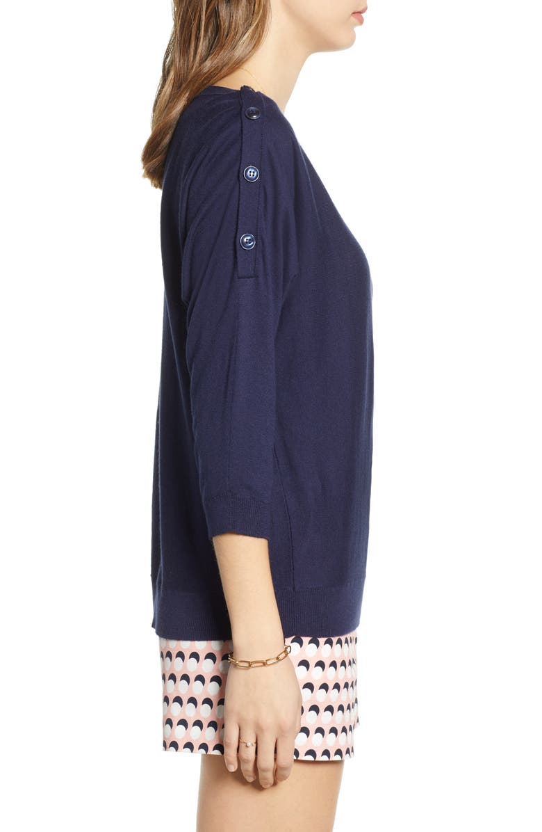 1901 Shoulder Button Detail Sweater, Alternate, color, 