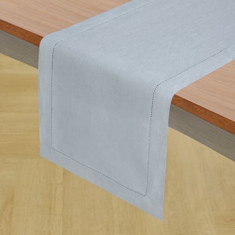 Linen Table Runner - Classic Hemstitch