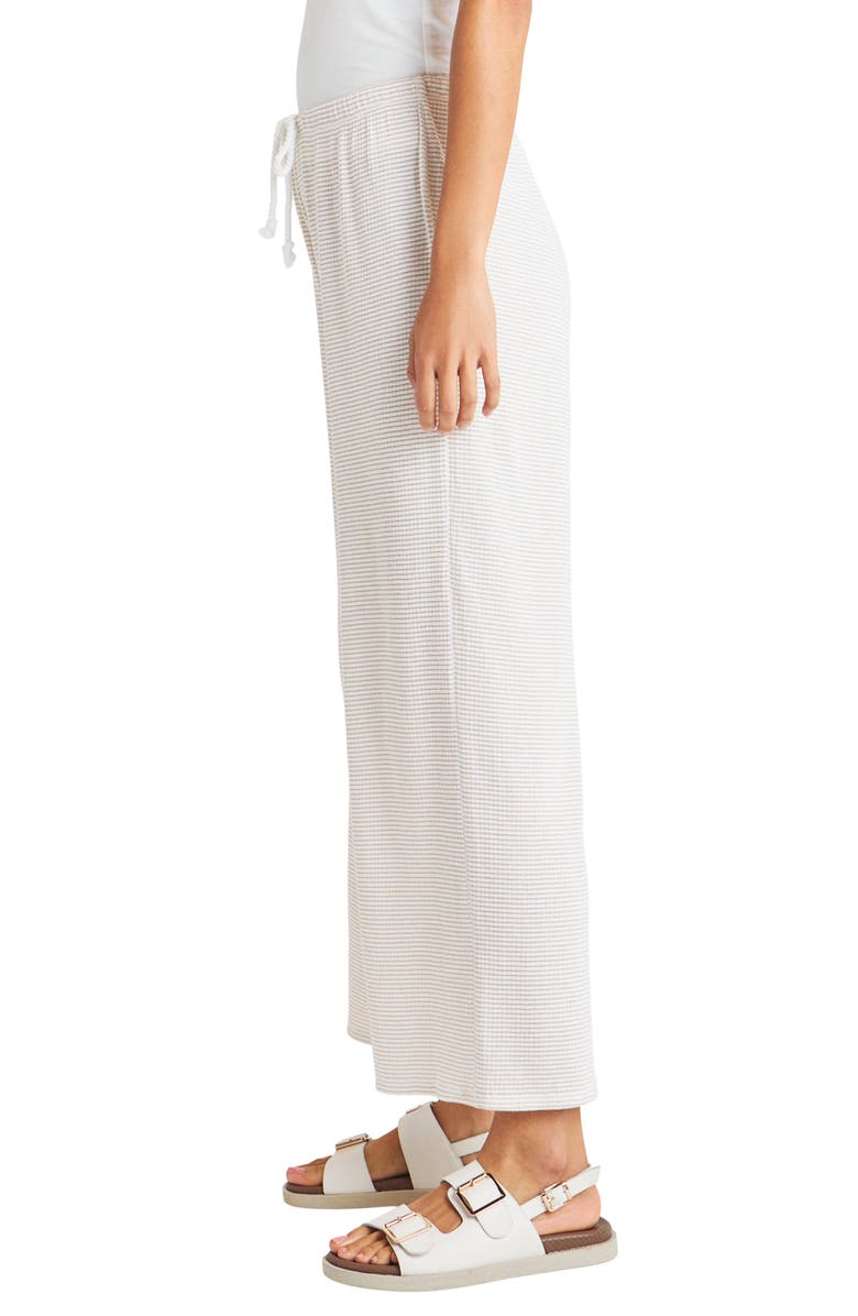 Splendid Stripe Wide Leg Cotton Blend Drawstring Pants, Alternate, color,