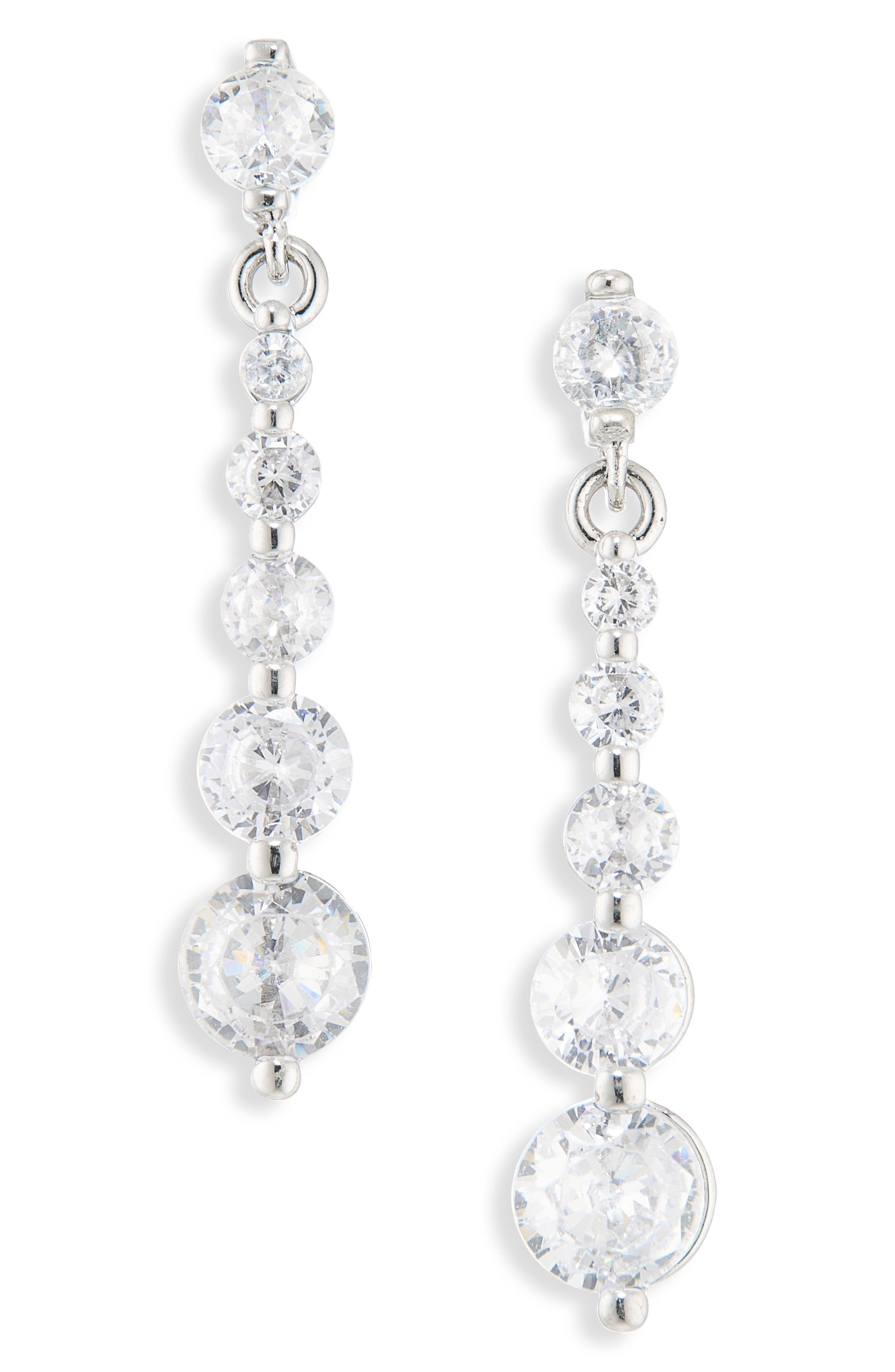 Graduated Linear Drop Earrings