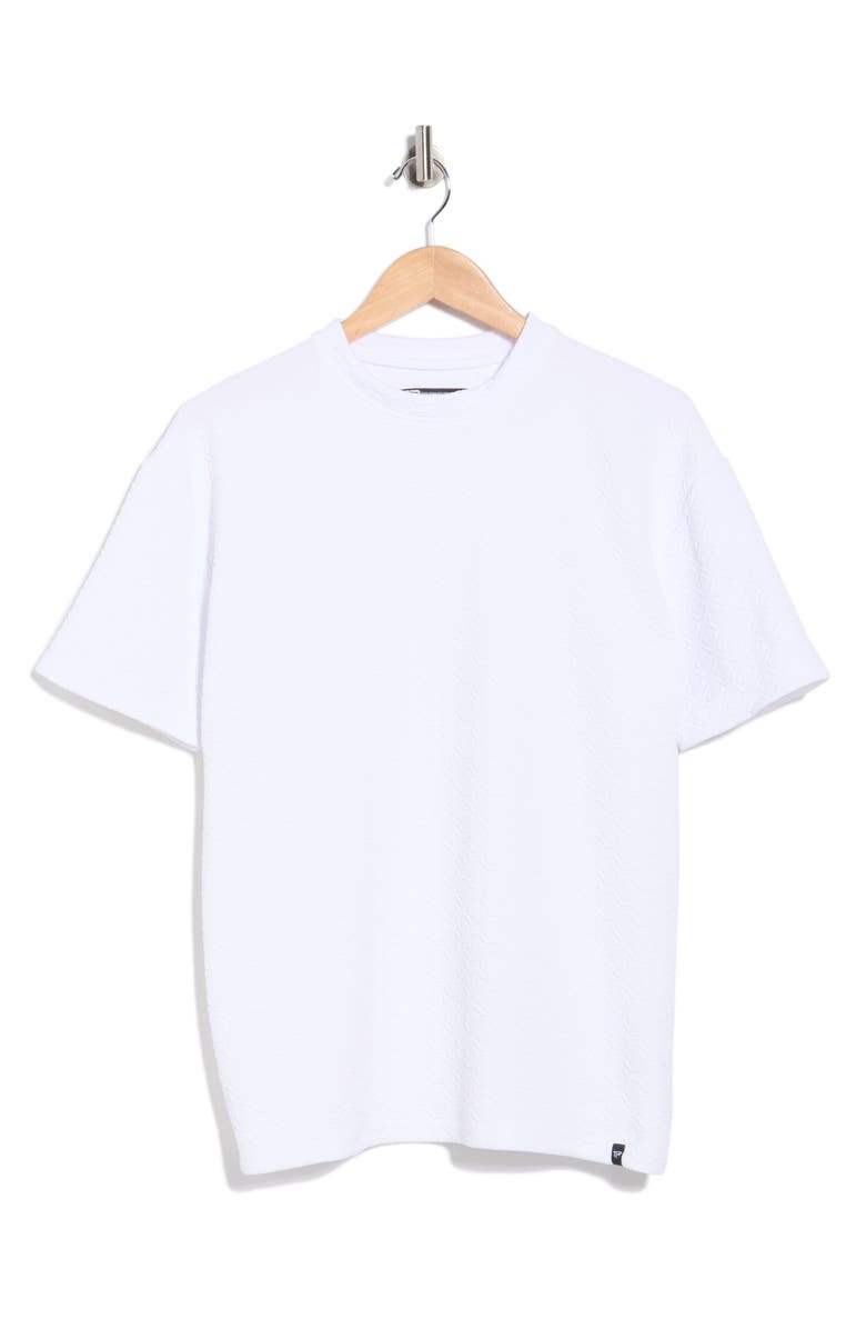 T.R. PREMIUM Textured Knit T-Shirt, Main, color, White
