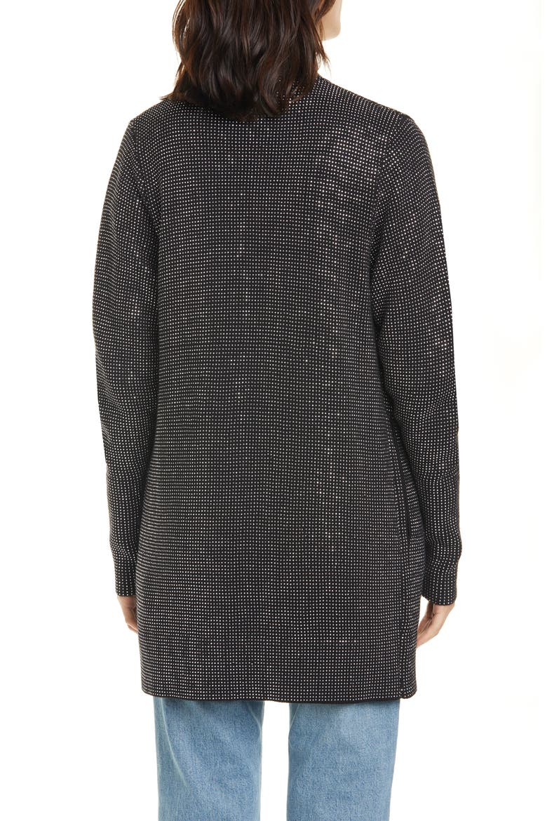Serge Rhinestone Cardigan, Alternate, color, BLACK W SILVER STUDS