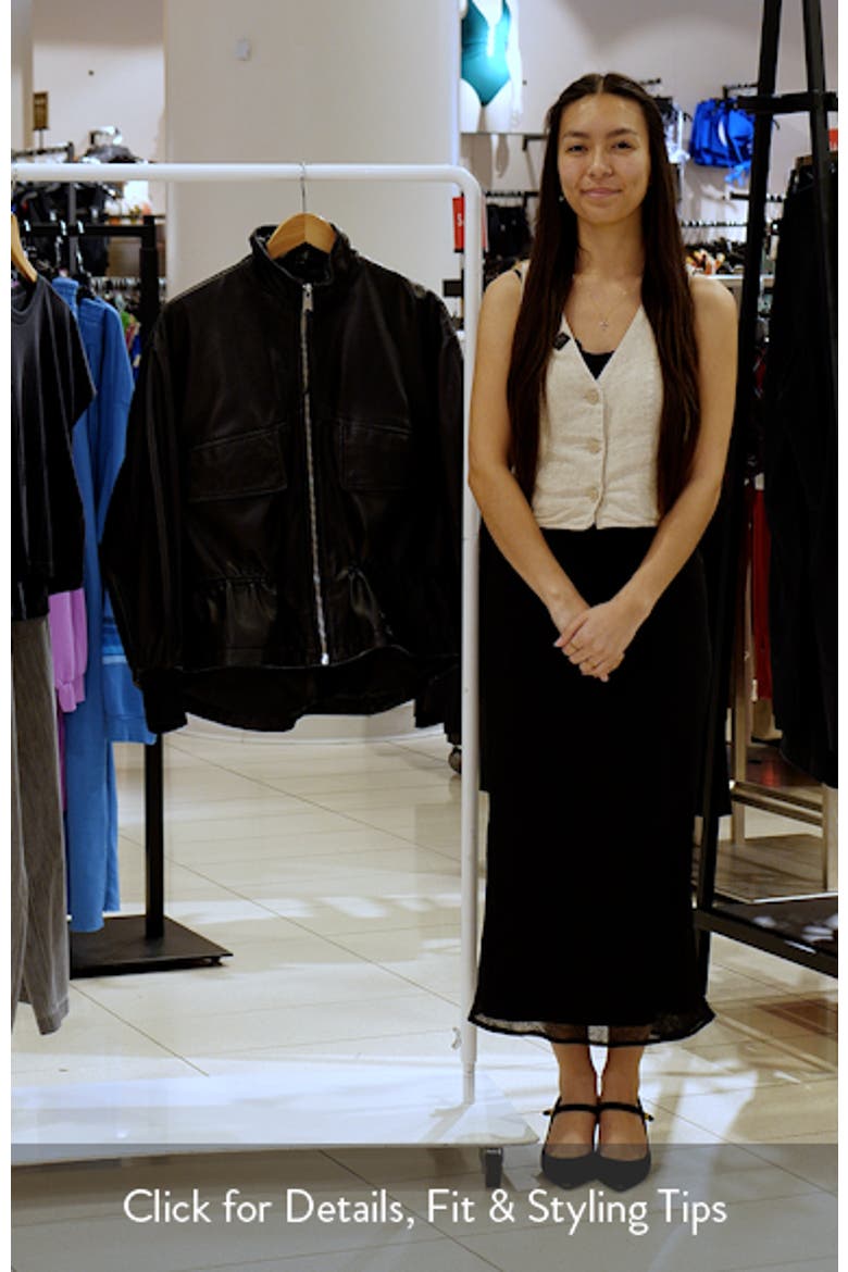 Flor Leather Peplum Jacket video