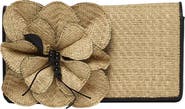 Anne Fontaine Raffia Flower Shoulder Bag