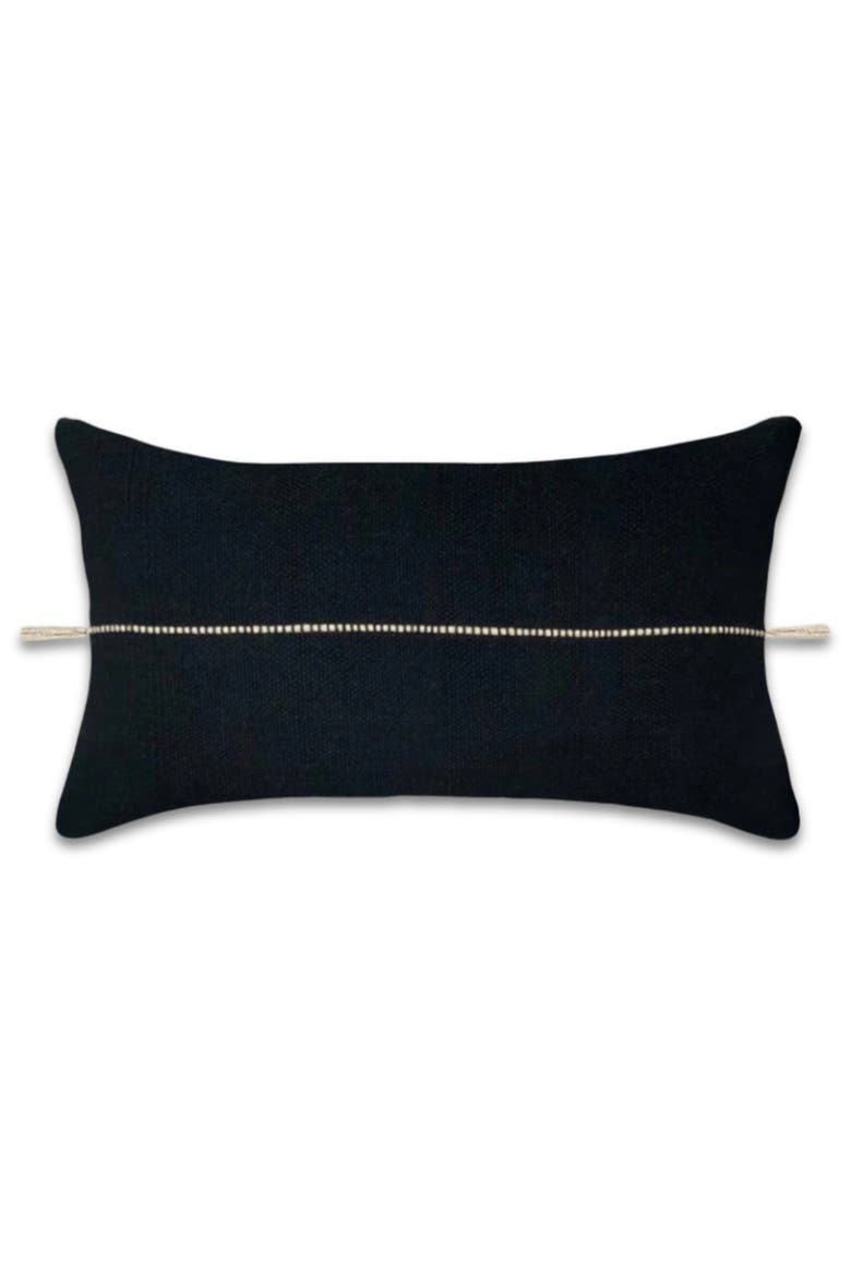 Minerva Lumbar Pillow Cover, Main, color, Black