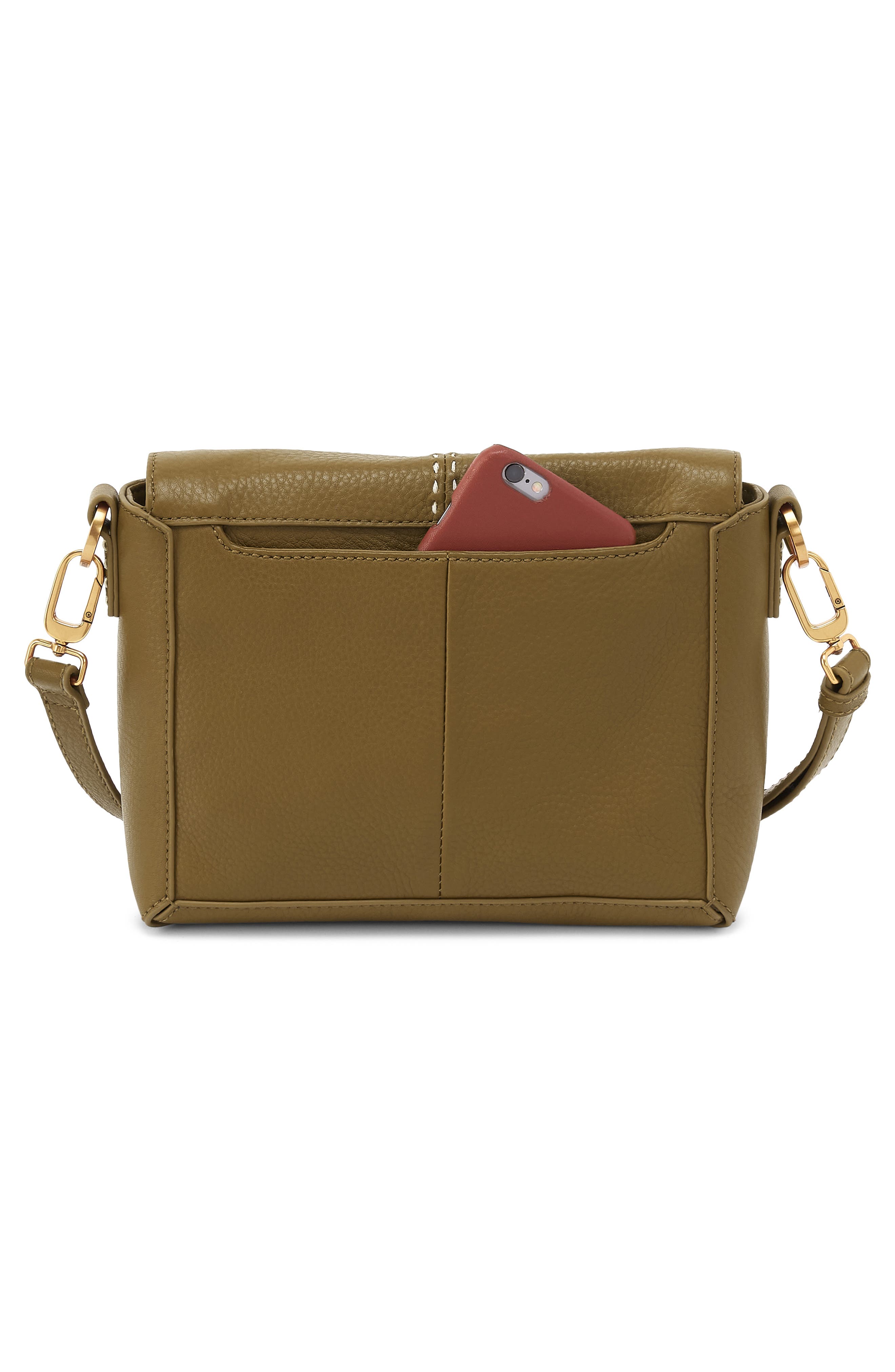 Austin Flap Leather Crossbody Bag, Alternate, color, SUNLIT SAGE