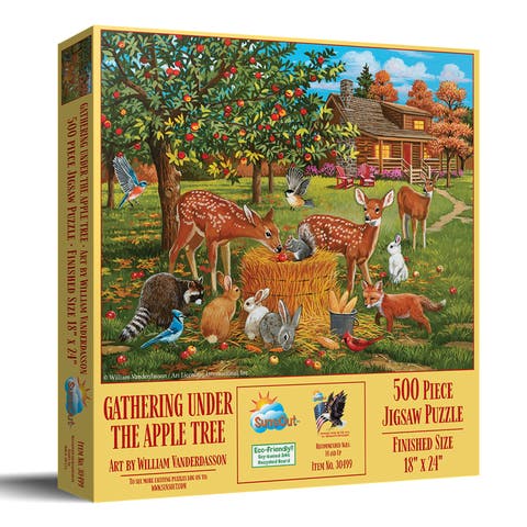 Gathering under the AppleTree 500 piece Jigsaw Puzzle for Adults