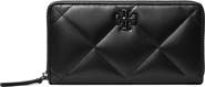 Tory Burch Kira Diamond Quilted Leather Zip Wallet
