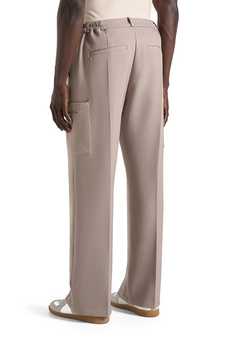 Luca Relaxed Fit Pleated Pocket Trousers, Alternate, color, Beige