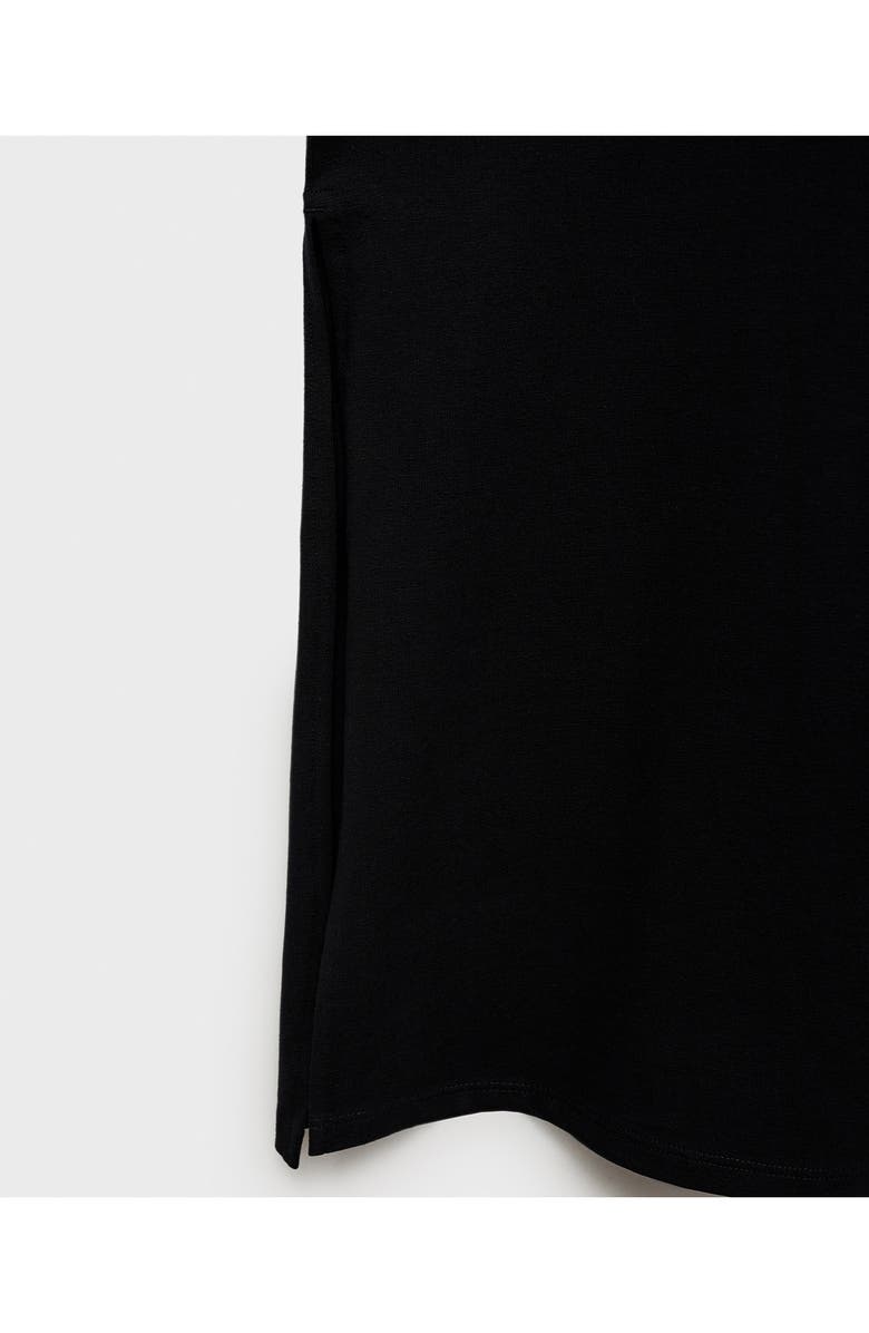 MANGO TEEN Knit Maxi Dress, Alternate, color, Black