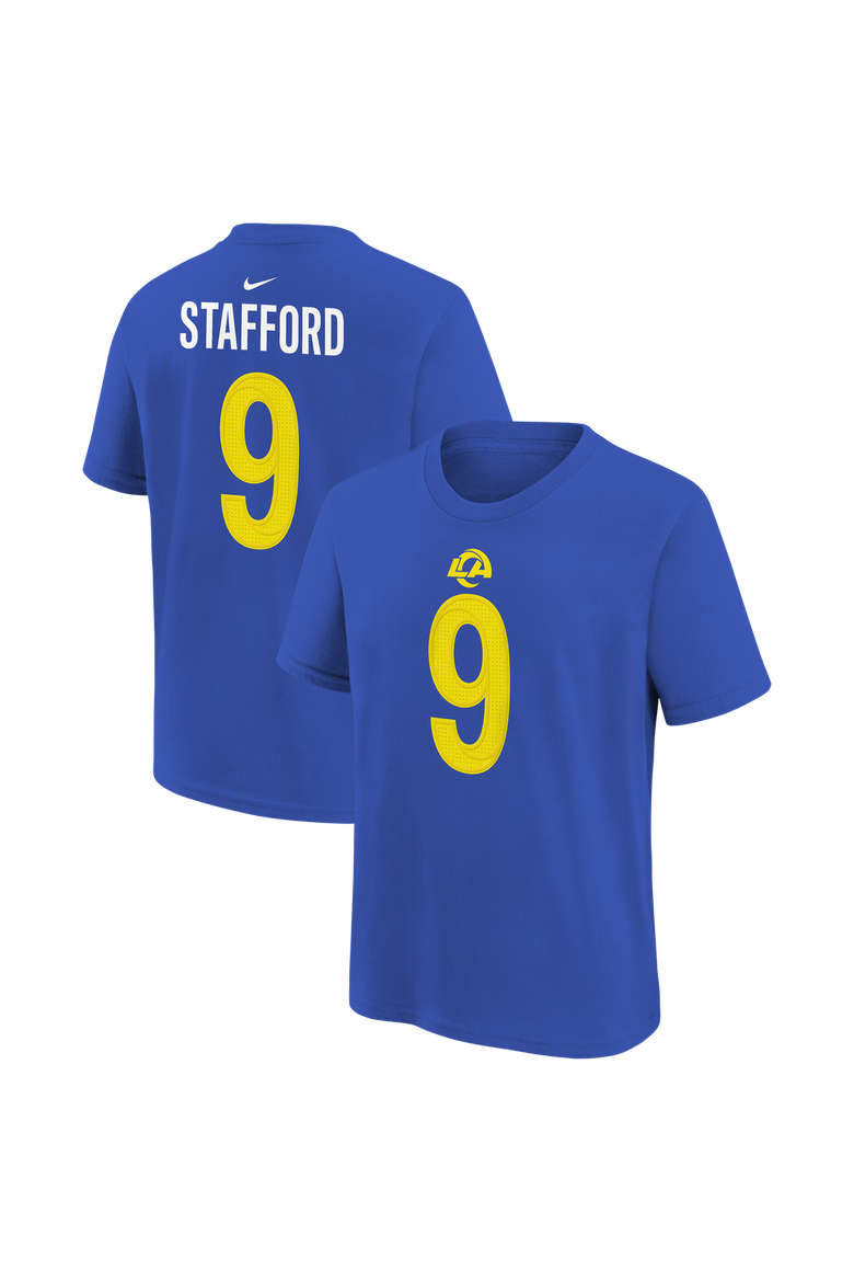 Youth Nike Matthew Stafford Royal Los Angeles Rams Player Name & Number T-Shirt, Main, color, Royal
