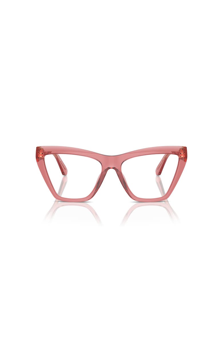 Michael Kors 54mm Cat Eye optical glasses, Alternate, color, Pink