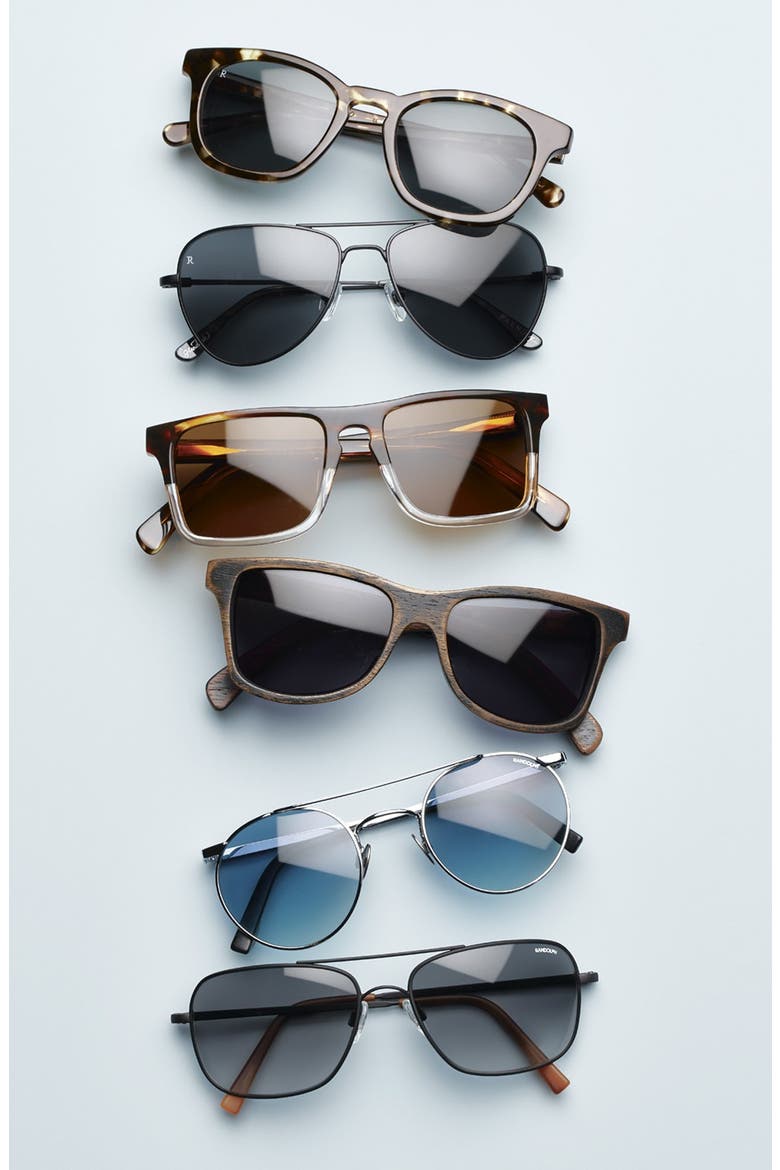 'Govy 2' 52mm Polarized Sunglasses, Alternate, color, BLUE NEBULA/ ELM/ G15P