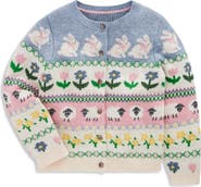 Mini Boden Kids' Edie Fair Isle Cardigan