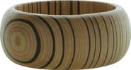 OLIVIA WELLES Boho Wood Bangle Bracelet