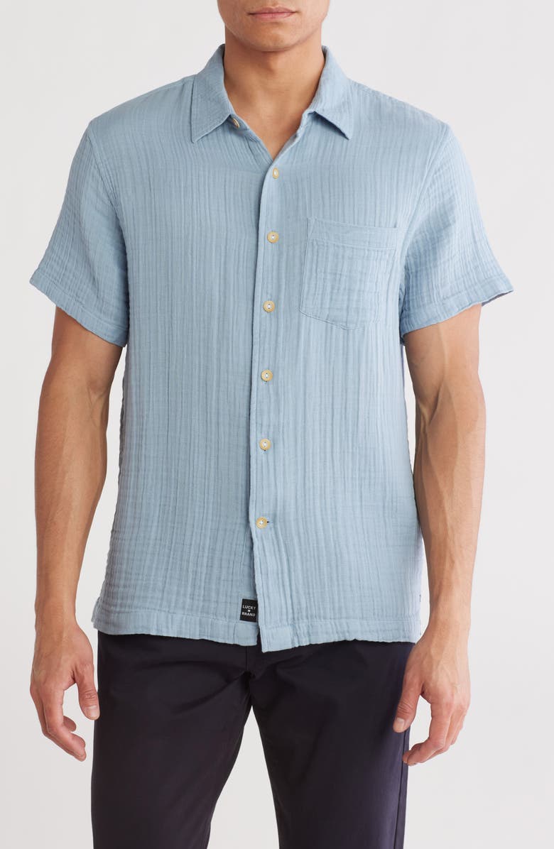 Lucky Brand Short Sleeve Playa Shirt, Main, color, 