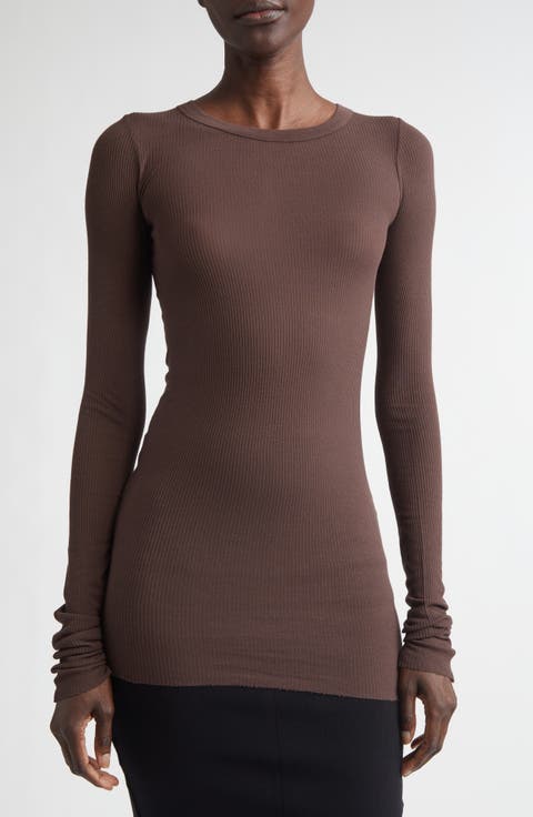 Rib Long Sleeve T-Shirt