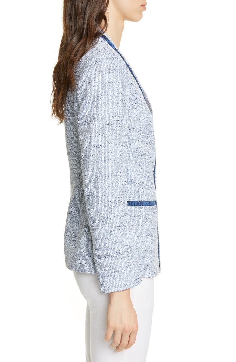 Helene Berman Colette Cotton Blend Tweed Jacket, Alternate, color,