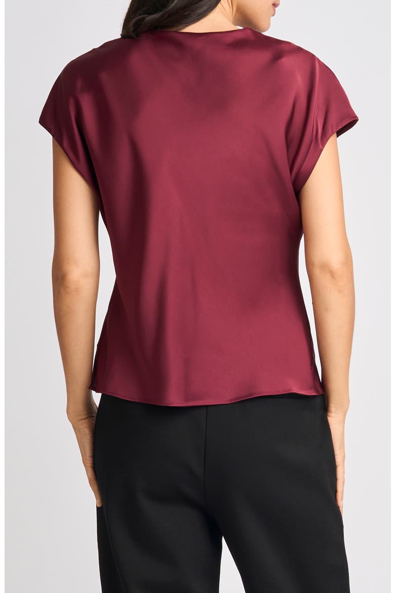 Extended Shoulder V-Neck Top, Alternate, color, BURGUNDY