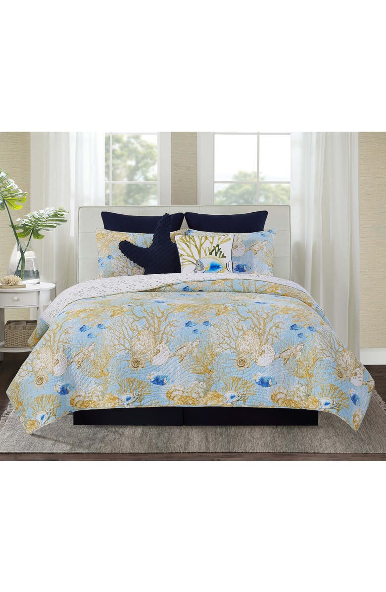 C&F Home Belmont Reef Quilt Bedding Collection, Alternate, color, Yellow