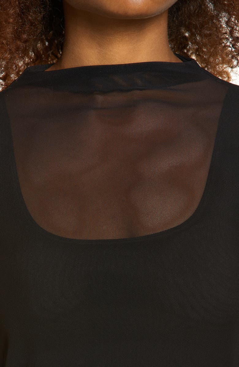 Zella Women's Sheer Luck Long Sleeve Mesh T-Shirt, Alternate, color,