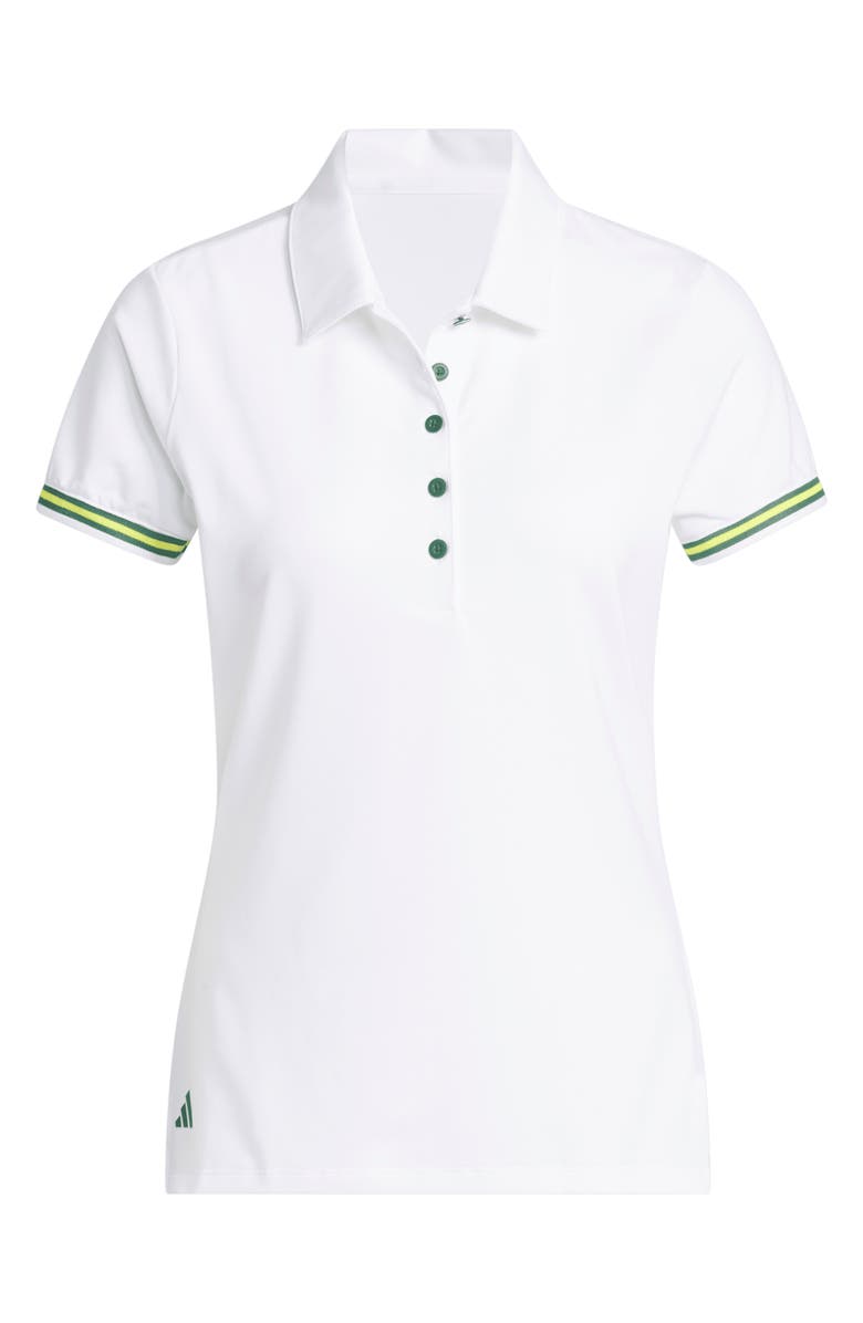 adidas Ultimate365 Classic Knit Polo, Alternate, color, White/ Cgreen