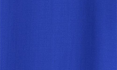 Eileen Fisher Silk Georgette Crepe V-neck Dress In Blue