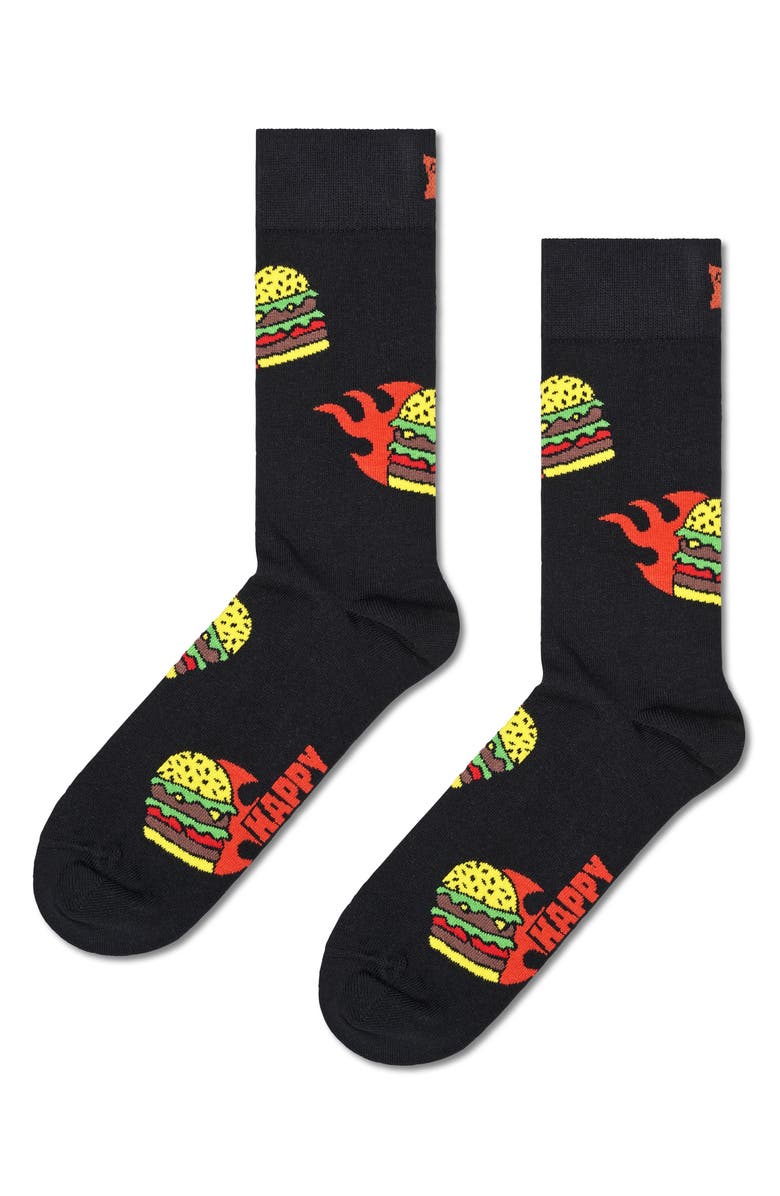 Happy Socks Assorted 3-Pack Food Truck Crew Socks Gift Box, Alternate, color, 